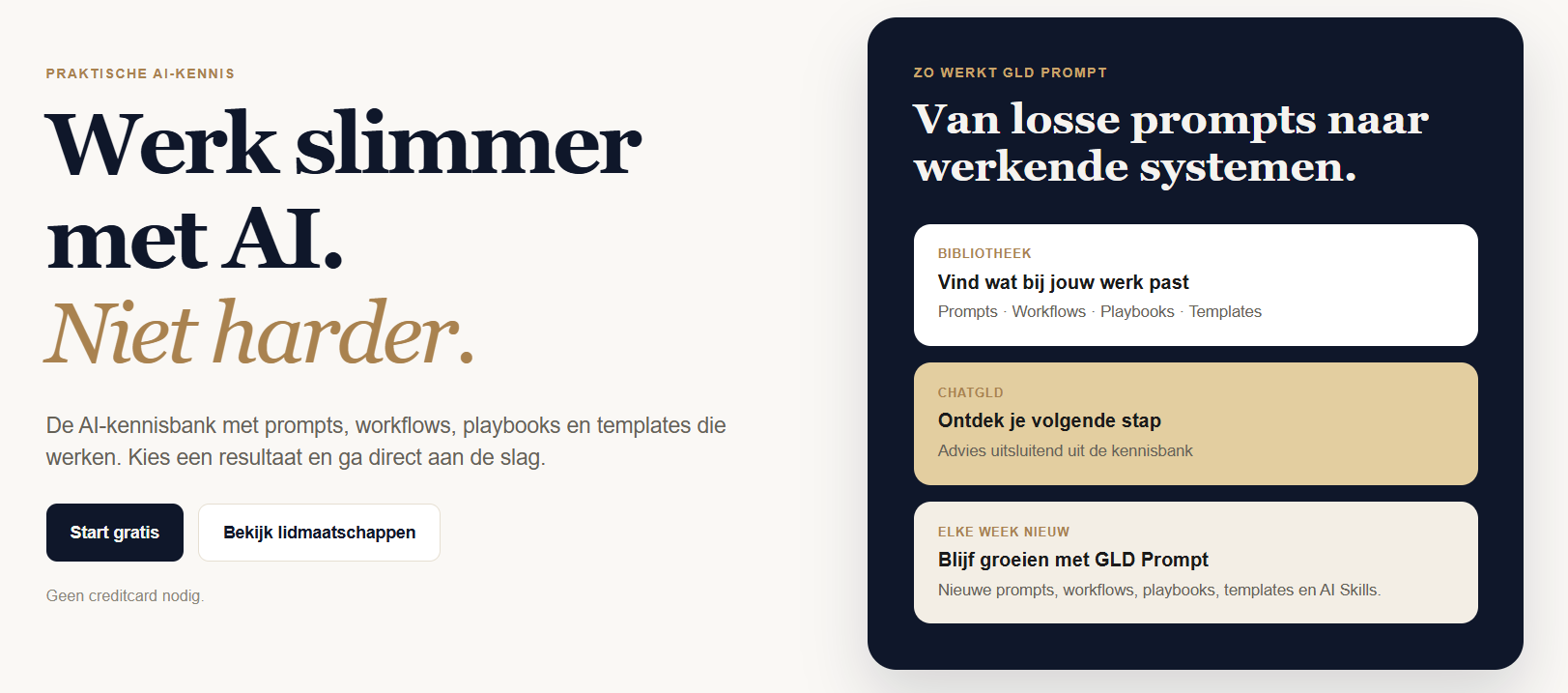GLD Prompt webapp met AI-kennisbank